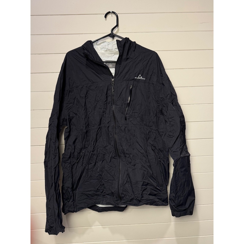 Paradox Black Hooded Lightweight‎ Rain Jacket XXL Highly Rated Waterproof